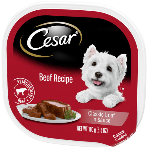 Cesar Adult Beef Recipe Classic Loaf in Sauce