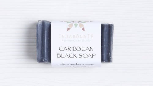 Activated charcoal soap bar, Caribbean Black Soap by Enjabona Té