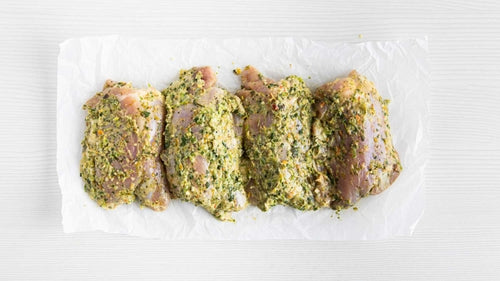 Chicken thighs in a yogurt marinade