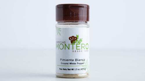 Ground white pepper, Montero, 1.5 oz