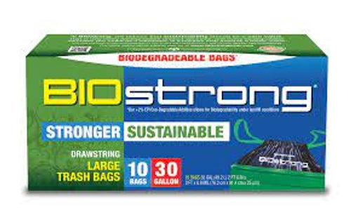 Biostrong Bio Trash bag 10 bags 30 Gal