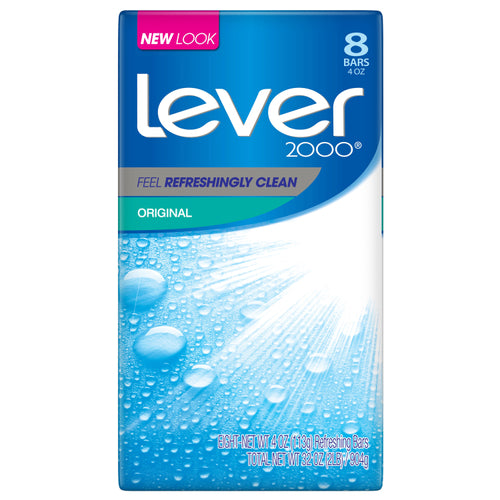 Lever 2000 Refreshing Bars Original Perfectly Fresh by Lever for Unisex - 4 x 8 oz Soap