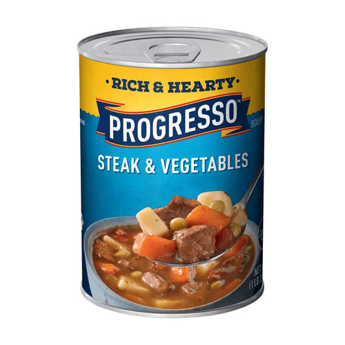 PROGRESSO RICH & HEARTY SIRLOIN STEAK VEGETABLE