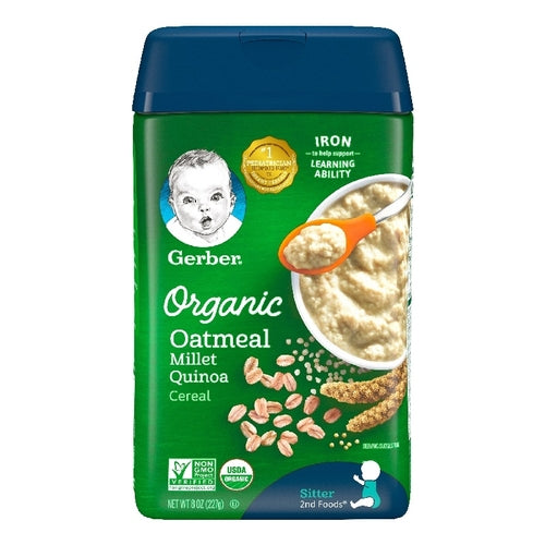 Gerber Org Cereal Millet Quinoa