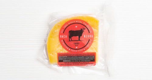 Capaéz cheese, gruyère-like, Vaca Negra, 8 oz