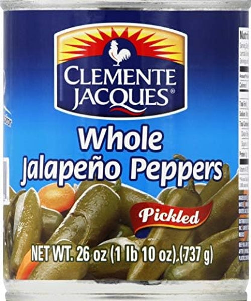 Clemente Jacques Whole Jalapeño Peppers, 5lbs